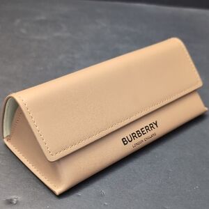 Burberry London Tan Front Flap Magnetic Eyeglasses Case.